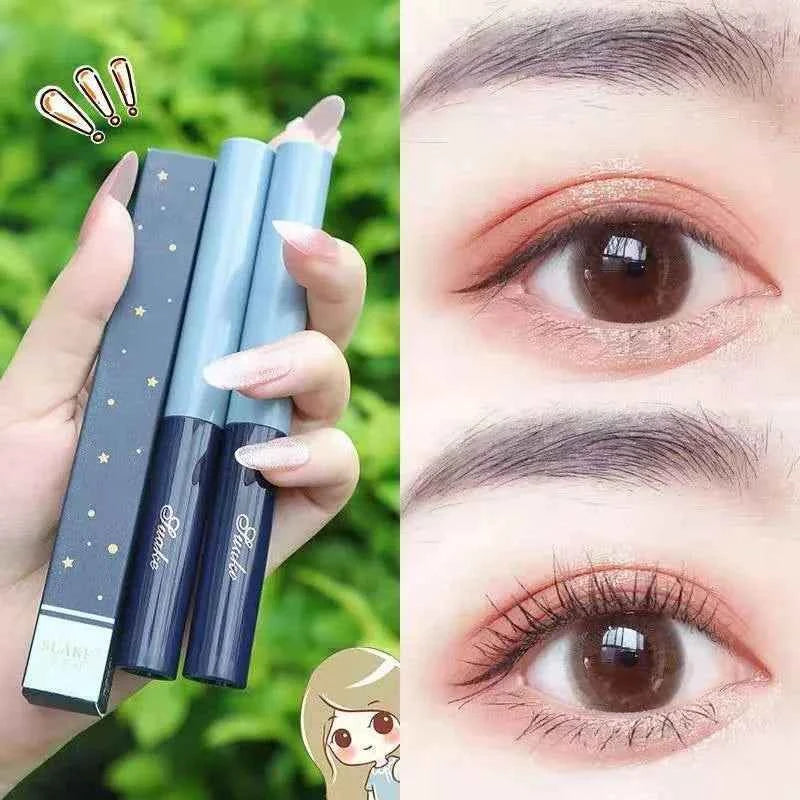Ultra-fine Mascara Curl Thick Lengthening Eyelash Mascara Waterproof Non-smudge Brown Natural Curling Fine Brush Mascara Makeup
