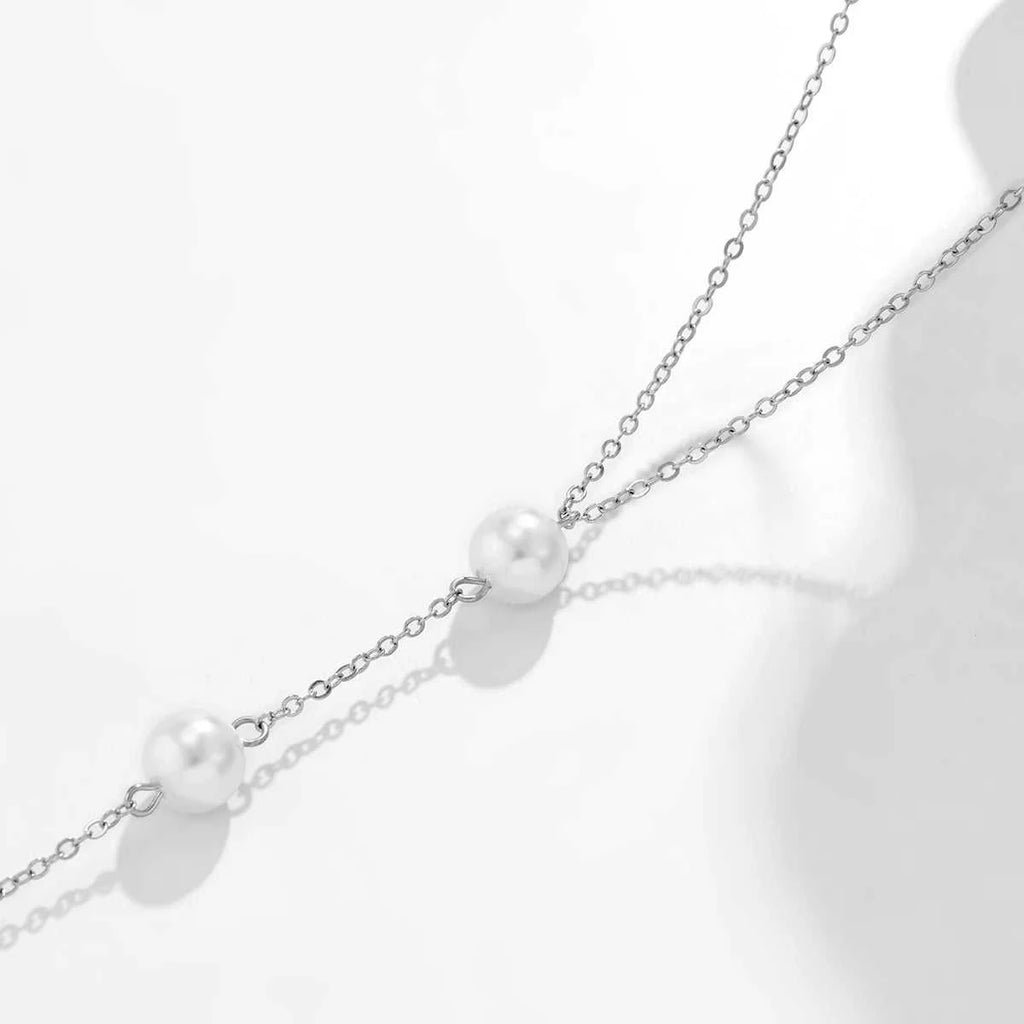 IngeSight.Z Simple Long Imitation Pearls Back Necklace For Women Sexy Tassel Harness Bikini Chest Chain Body Jewelry Mujer The jack market .AU The jack market .AU Jewellery & Chains $ 48 200001034:203027829#JS05178