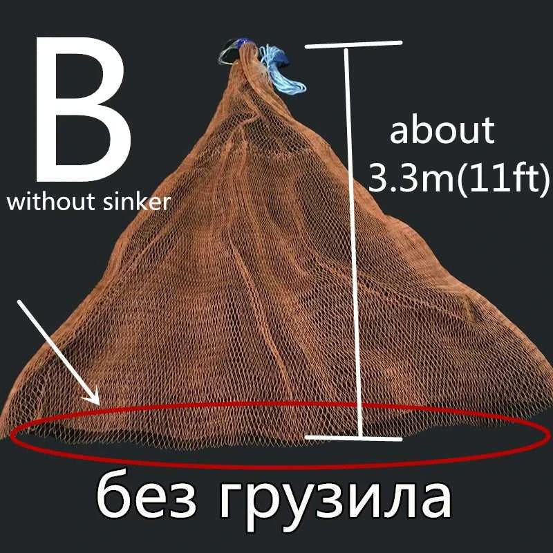 Redfish-1.2-3.6m Fishing Net without Sinker, Outdoor Sport, Hand Throw Network, Small Mesh, USA Style, Gillnet Tool The jack market .AU The jack market .AU Fishing Gear $ 48 14:175#b60