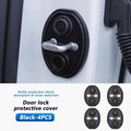 4Pcs Door Lock Buckle Cover for Car Door Buffer Cushion Anti-Scrtach Protection Cover Waterproof Door Shock Absorber