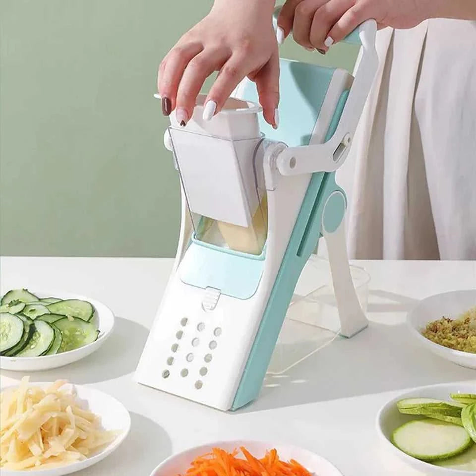 Donirt 5 in 1 Vegetable Cutter Mandoline Slicer Manual Food Chopper Fruit Potato Cucumber Carrot Meat Slicer Shredder Safe Slice The jack market .AU The jack market .AU Home $ 65 14:200006153#5 Blades