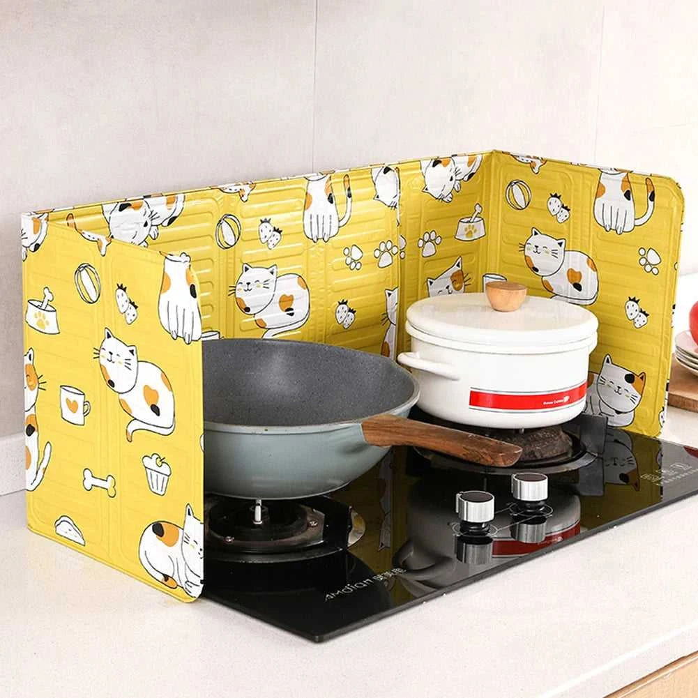 Aluminum Foldable Kitchen Gas Stove Baffle Plate Kitchen Frying Pan Oil Splash Protection Screen Heat Shields Kichen Accessories The jack market .AU The jack market .AU Home $ 24 14:29#Green Cactus