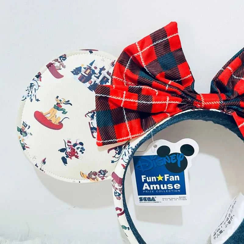 Disney Winter Christmas Headband Cartoon Mickey Pluto PU Leather Ear For Adults Bow Headband Minnie Park Accessories Headwear The jack market .AU The jack market .AU Mum & Kids: Essential Products for Every Family $ 39 14:10#E