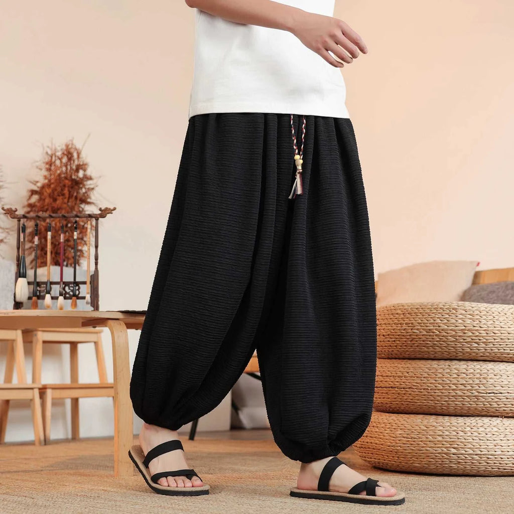 Summer Wide Leg Pants Men's Solid Color Casual Japanese Styles Harun Pants Men Fashion Loose Harajuku Lantern Trousers Plus Size The jack market .AU The jack market .AU Men Fashion $ 61 14:193#Red;5:361386#Asian M 50-60KG