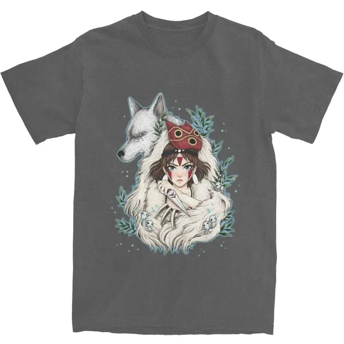 Graphic PrintedClothing Novelty Princess Mononokes Hime T-Shirts for Men Women Pure Cotton Kodama Tree Forest Spirit Tees Shirt The jack market .AU The jack market .AU Men Fashion $ 39 14:200002984;5:200000991