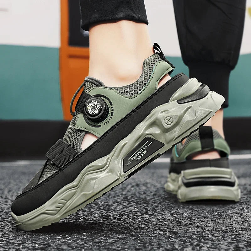 2024 New Summer Breathable Trendy Fashion Casual Anti Slip Soft Sole Sports Leisure Outdoor Beach Sandals for Men