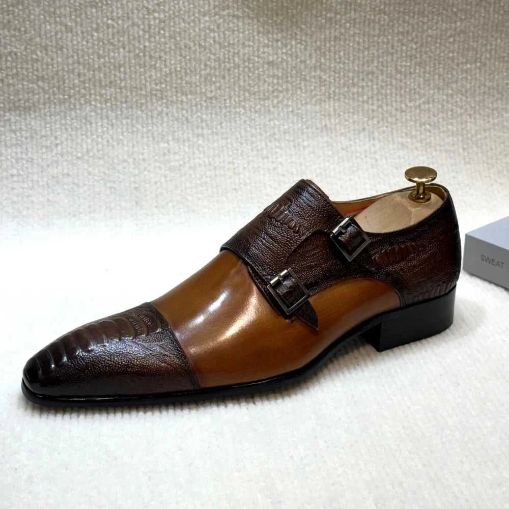 Men's Handmade Brown Monk Shoes Double Buckle Genuine Cow Leather Luxury Wedding Business Formal Basic Men's Footwear The jack market .AU The jack market .AU Step Up Your Style: Trendy Shoes for Every Occasion! $ 132 14:193#black;200000124:200000364