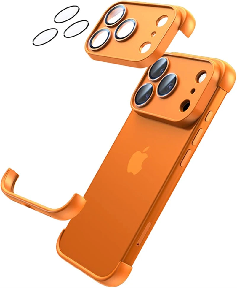 Camera Lens Protector Frameless Corner Case for IPhone 17 Air 14 13 12 15 16 Pro Max Plus IPones Pad Soft Silicone Bumper Cover