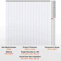 SucceBuy 96" x 96" Strip Curtain 0.08" Thickness Clear Smooth Plastic Door Strips PVC Curtains for Warehouses Walk in Freezers The jack market .AU The jack market .AU Home $ 172 14:202010806#96 x 96in;200007763:201336104