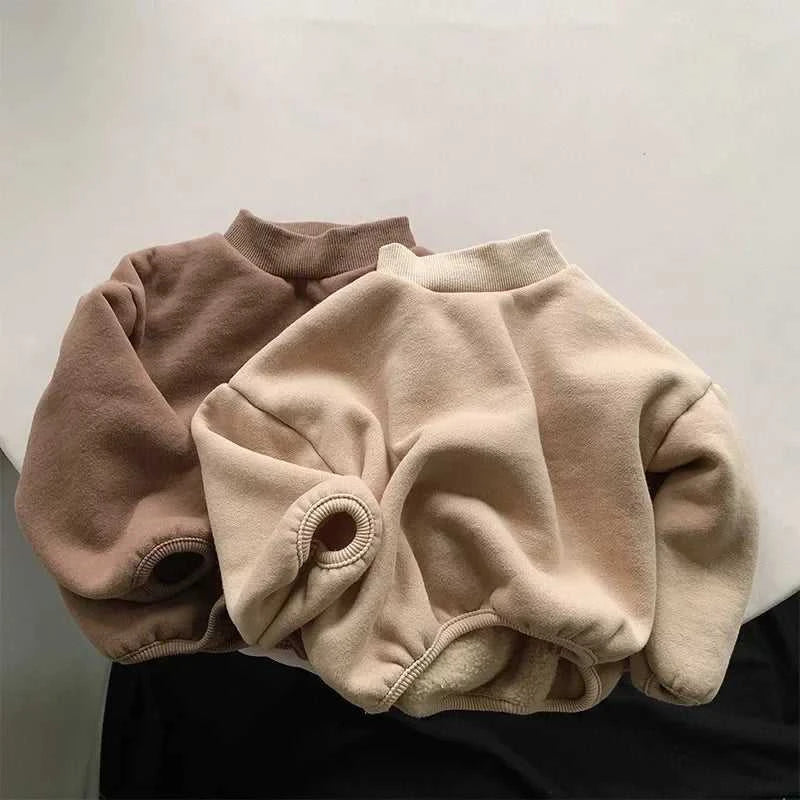 Winter New Baby Fleece Sweatshirt Boys Girls Solid Warm Pullover Plus Velvet Thick Toddler Casual Versatile Tops Kids Clothes The jack market .AU The jack market .AU Mum & Kids: Essential Products for Every Family $ 39 14:365458;200000463:200004191#110 for 4T