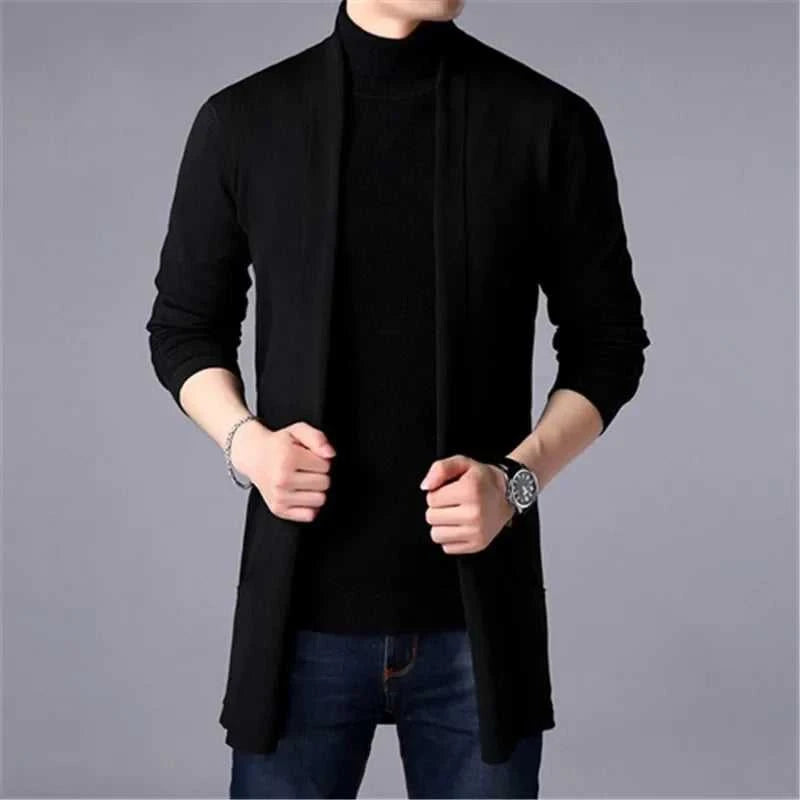 Men Cardigan Sweater Jacket 2024 Autumn New Men Slim Fit Long Knitted Cardigan Jacket Solid Color Casual Sweater Cardigan Jacket The jack market .AU The jack market .AU Men Fashion $ 49 14:200006151;5:4183#Asian M 47-55kg