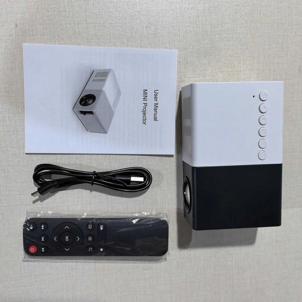 Projector for home use, mini projector for children's bedroom, portable projector, supports 4K ultra-high definition. The jack market .AU The jack market .AU Home $ 80 14:202429827#White