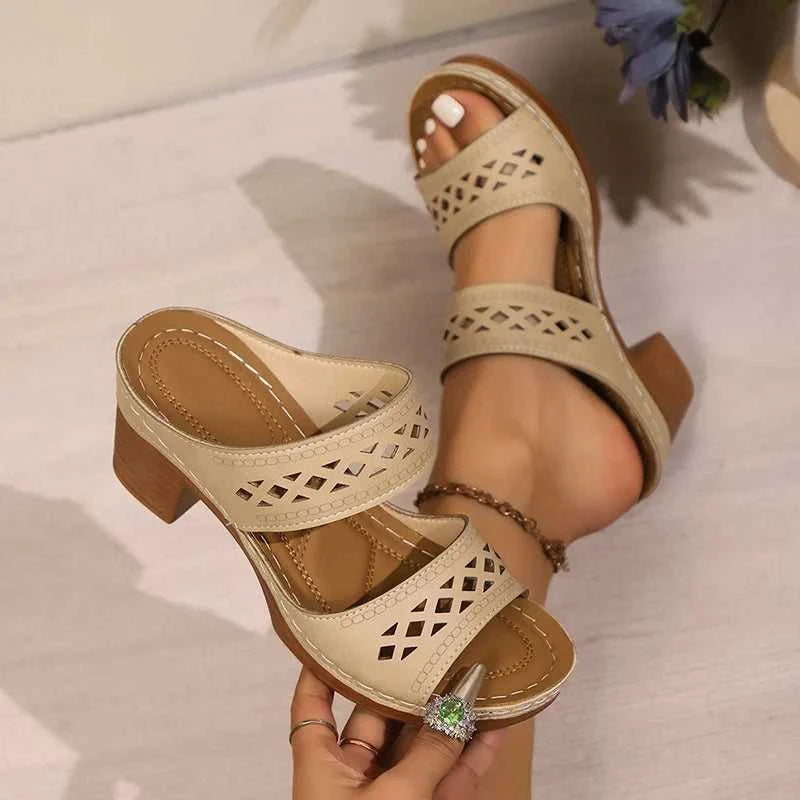 Retro Hollow Out Thick-Heeled Sandals Women Summer Lightweight High Heels Slippers Woman Plus Size Outdoor Platform Sandles 43 The jack market .AU The jack market .AU Step Up Your Style: Trendy Shoes for Every Occasion! $ 67 14:200001438;200000124:200000338