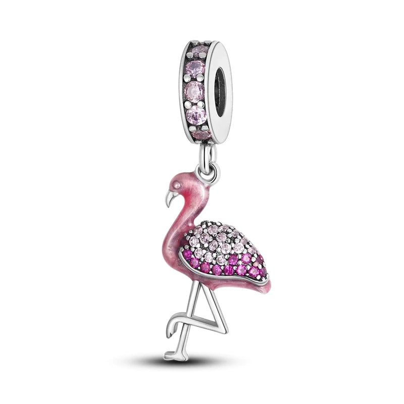 925 sterling silver owl flamingo woodpecker feather charms fit original bracelet charm bead necklace Diy female jewelry The jack market .AU The jack market .AU Jewellery & Chains $ 50 200000226:202006807#SMC6222