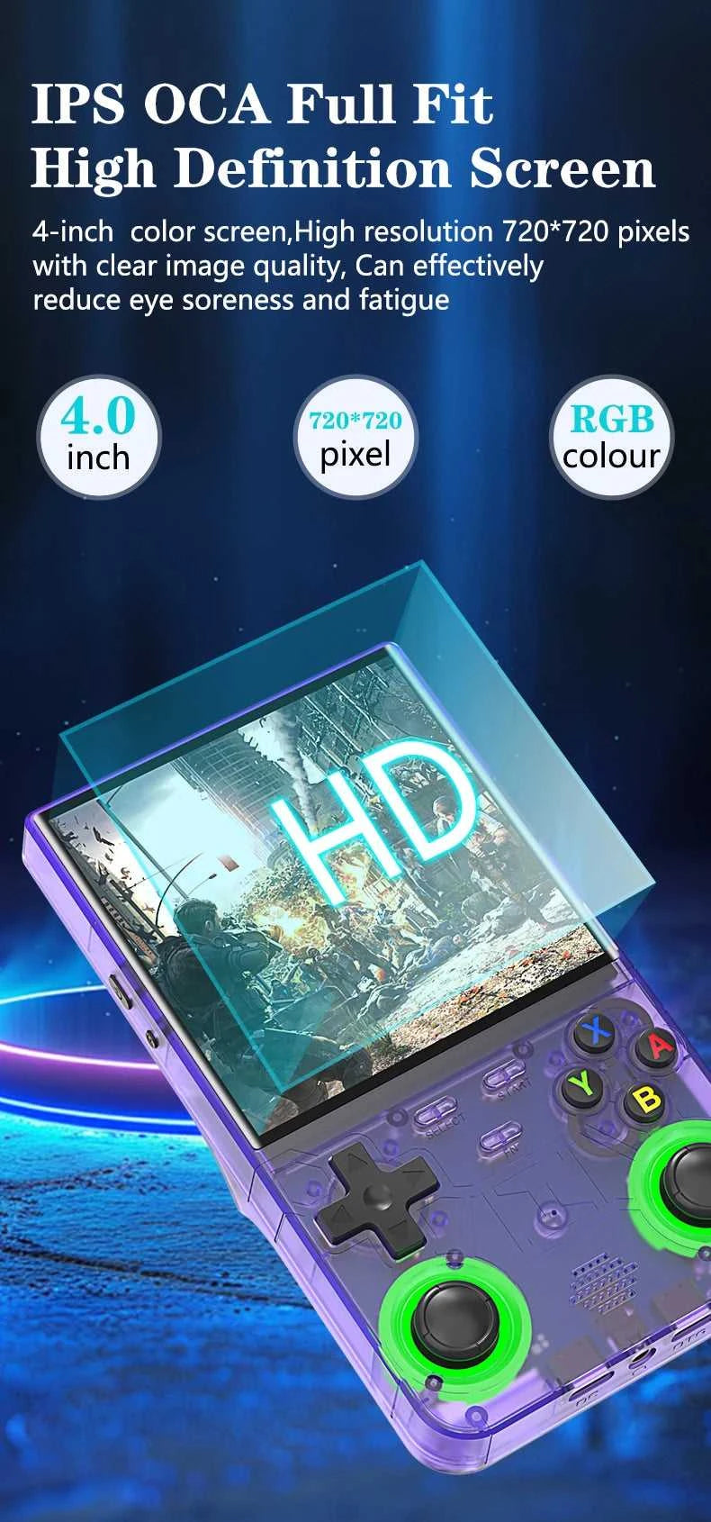 R36 Ultra handheld game console with built-in 2w+games and RGB lighting effects, 4-inch large screen, supports two game consoles The jack market .AU The jack market .AU Accessories Electronics $ 106 14:202135821#R36 Ultra P64G