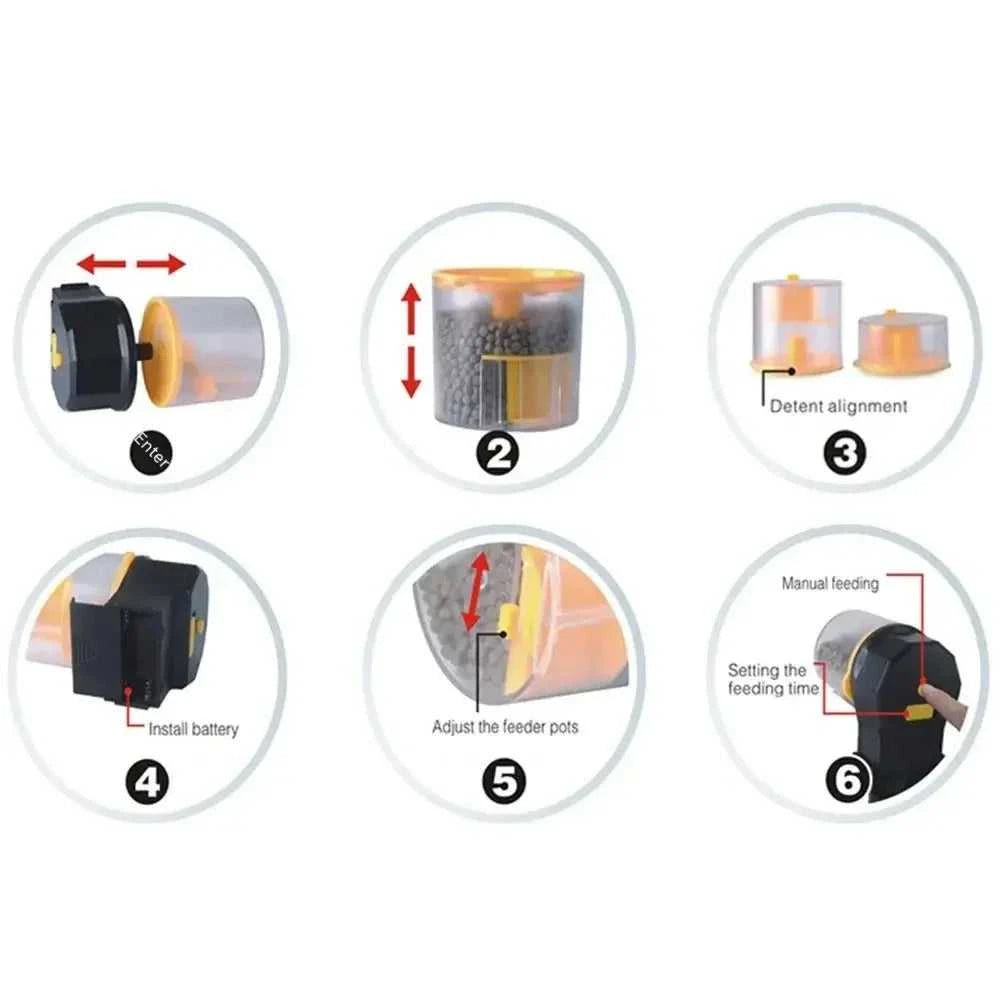 Fish Tank Automatic Feeder Intelligent Timing Automatic Feeder Aquarium Automatic Feeder Large Capacity Fish Feeder fish feeder The jack market .AU The jack market .AU Fishing Gear $ 38 14:366