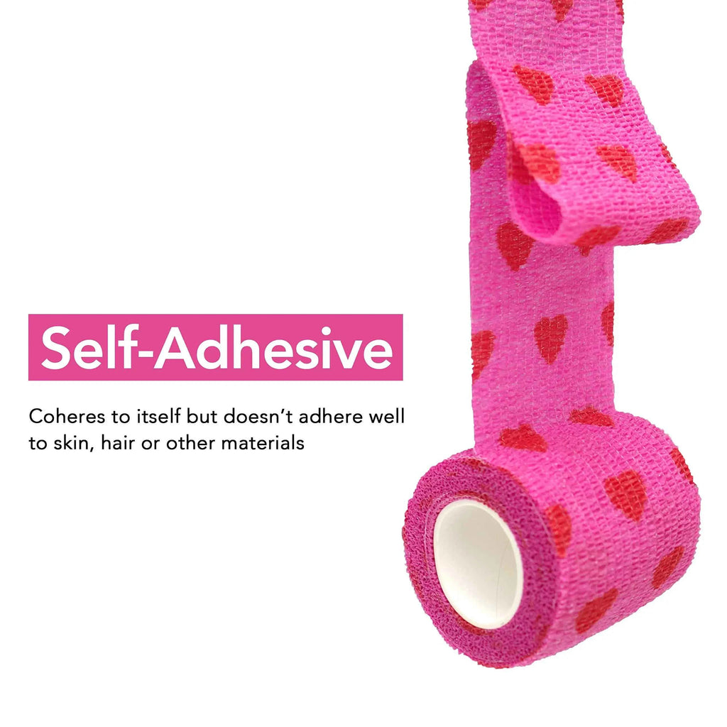 DM Love Tape Tattoo Handle Bandage Anti-slip Nonwoven Waterproof Disposable Self-adhesive Elastic Bandage Grip Cover Wrap