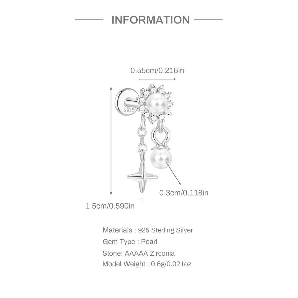 AIDE 925 Sterling Silver 1Pc Mini Shiny Heart/WaterDrop For Women Cartilage Piercing Earring INS Classic Pendant Tassel Gifts The jack market .AU The jack market .AU Jewellery & Chains $ 54 200000226:200006154#26;200001034:361180#1 piece
