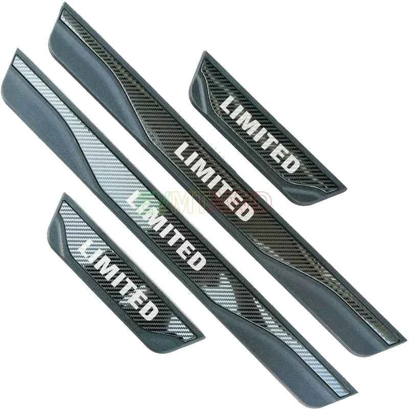 For KIA RIO 3 4 5 X LINE Accessory 2014-2025 Stainless Carbon Car Door Sill Kick Scuff Plate Guard Pedal Protector Cover Styling
