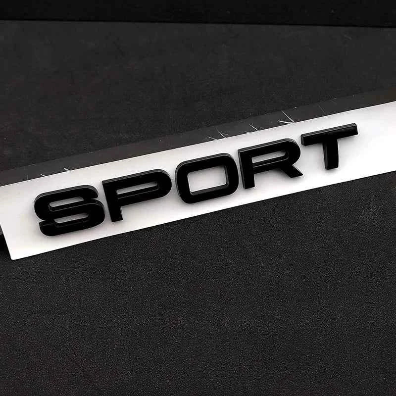 3d ABS Logo Sport Emblem Letters Car Trunk Badge For Evoque Discovery SVR l494 494 l320 Sport Sticker Accessories