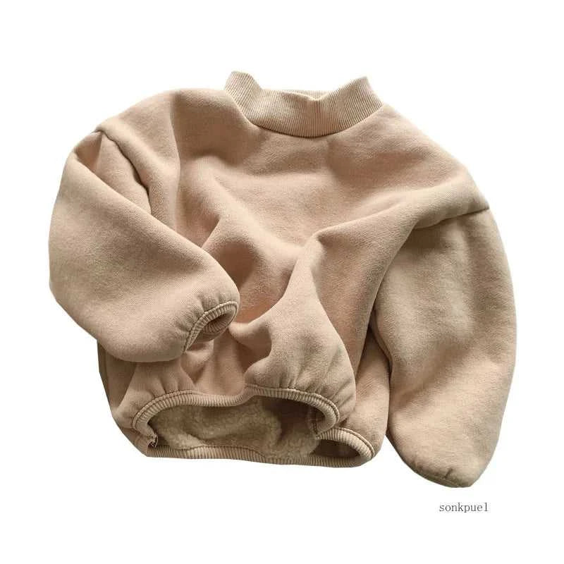 Winter New Baby Fleece Sweatshirt Boys Girls Solid Warm Pullover Plus Velvet Thick Toddler Casual Versatile Tops Kids Clothes The jack market .AU The jack market .AU Mum & Kids: Essential Products for Every Family $ 39 14:365458;200000463:200004191#110 for 4T