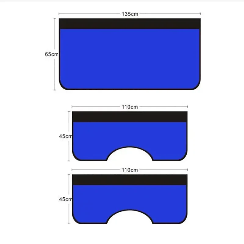 3 pieces of universal magnetic fender cover foldable protector mechanical work mat auto repair mat