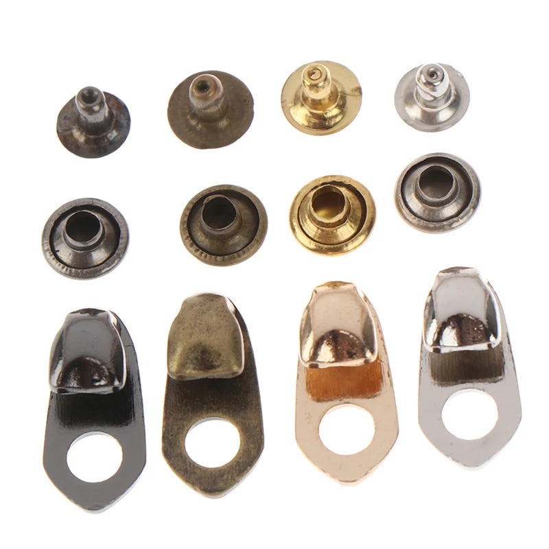 10Set Outdoor Speed Shoe Lace Hooks Lace Fittings Buckles With Rivets For Climb Hiking Shoes Work Mountaineering Boots