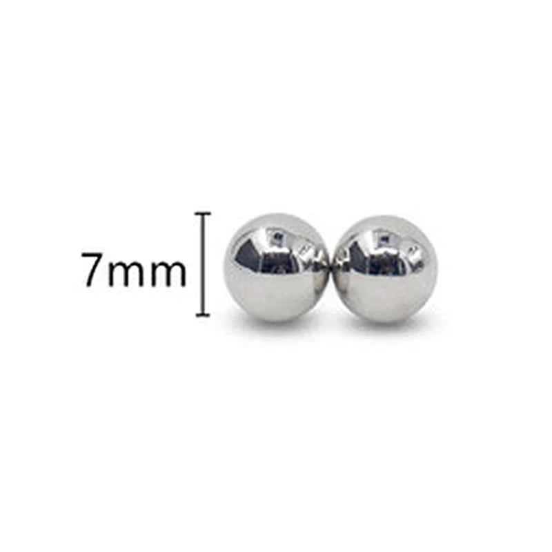 LM Magnetic Nipple Clamps - 2pcs Non-Piercing Strong Bondage Balls for Couples - Explore Your Sensuality