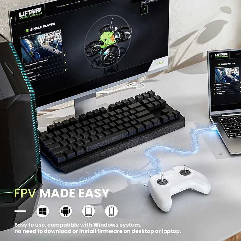 Drone Training Simulator Remote Control Handle FPV Drone 8CH Flight Simulator Controller Mode 1/2 DJI DRL Liftoff Accessories The jack market .AU The jack market .AU Drones $ 89 14:193#Drone Simulator;200000828:201589808#Mode 2