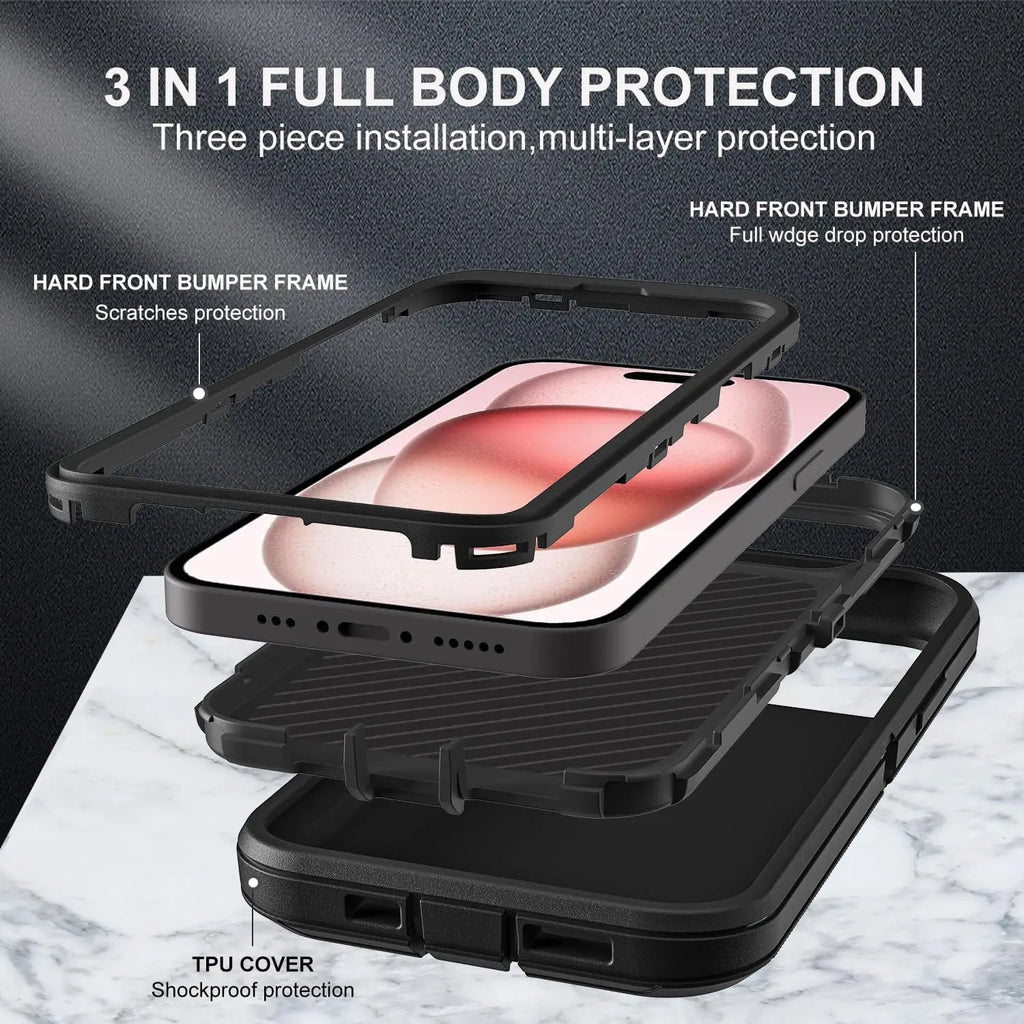 Ultimate Protection Silicone Case for iPhone 17 Pro Max | Heavy-Duty Shock Absorption, Full Body Defense