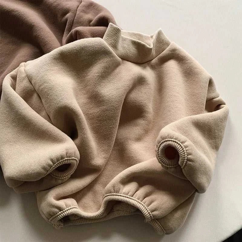 Winter New Baby Fleece Sweatshirt Boys Girls Solid Warm Pullover Plus Velvet Thick Toddler Casual Versatile Tops Kids Clothes The jack market .AU The jack market .AU Mum & Kids: Essential Products for Every Family $ 39 14:365458;200000463:200004191#110 for 4T