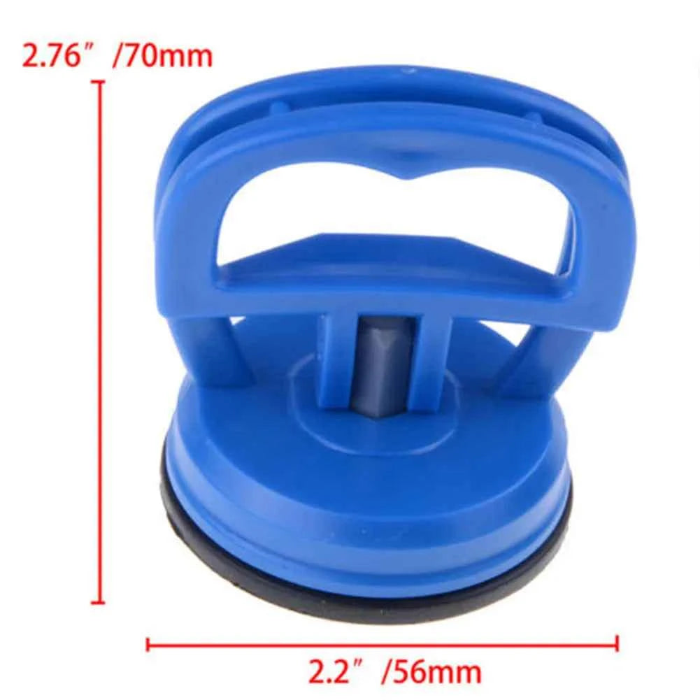 Mini Suction Cup Lifter Glass Puller Sucker Plastic Repair Rubber 1pc Tool 4.72in Dent Panel 5.31*5.12*4.72in Blue