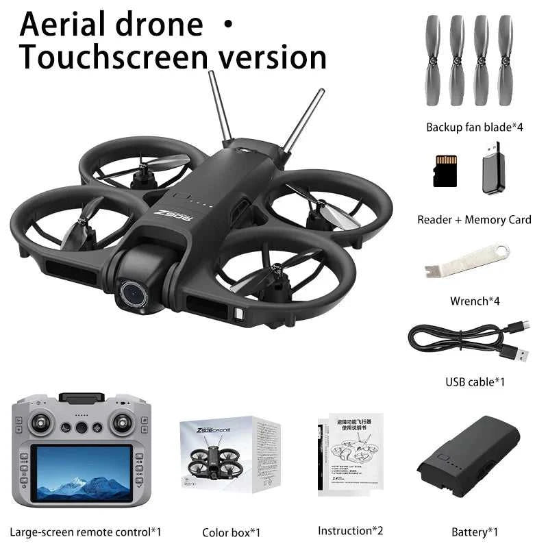 Lenovo Drone With 4.3-inch Large Screen 8k High-definition Aerial Photography Obstacle Avoidance Remote Control Quadcopter 2026 The jack market .AU The jack market .AU Drones $ 100 14:175#Black screen control