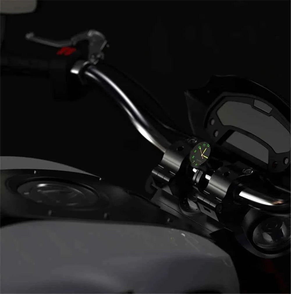 Universal Motorbike Bike Waterproof Handlebar Clock With Night Vision Light 22-25mm Motorcycle Handlebar Mount Clock Watch