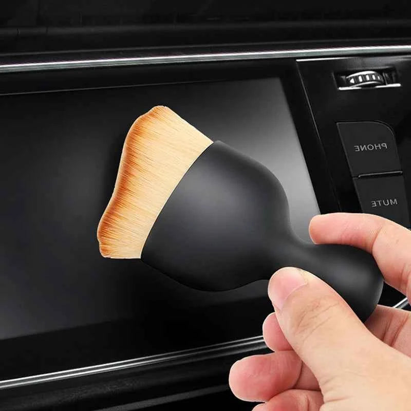 Car Interior Cleaning Brush Tool Conditioner Air Outlet Cleaning Soft Brush Car Crevice Dust Removal Car Detailing Crevice Dust