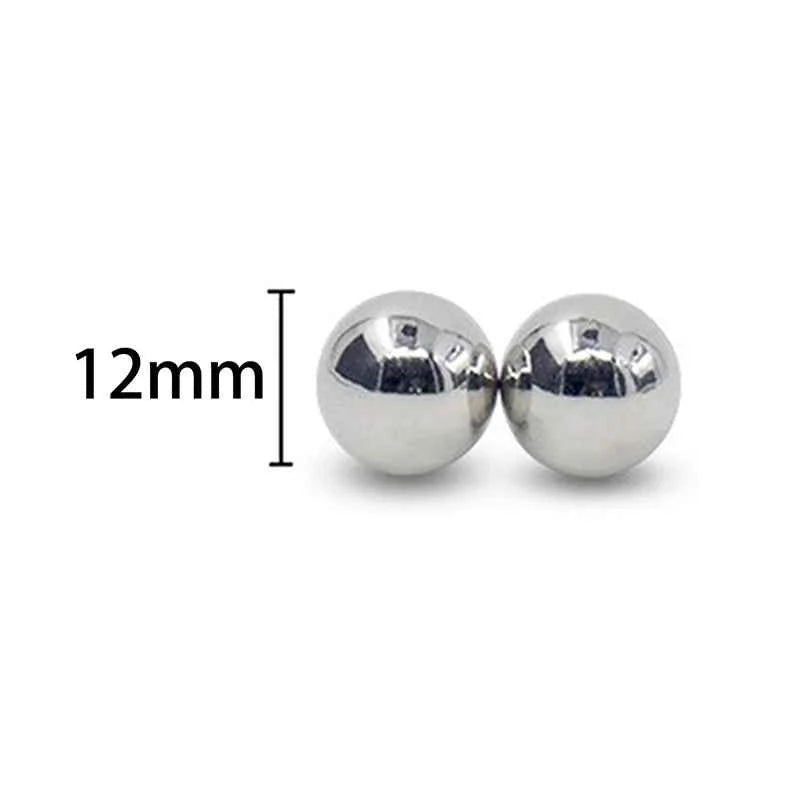 LM Magnetic Nipple Clamps - 2pcs Non-Piercing Strong Bondage Balls for Couples - Explore Your Sensuality