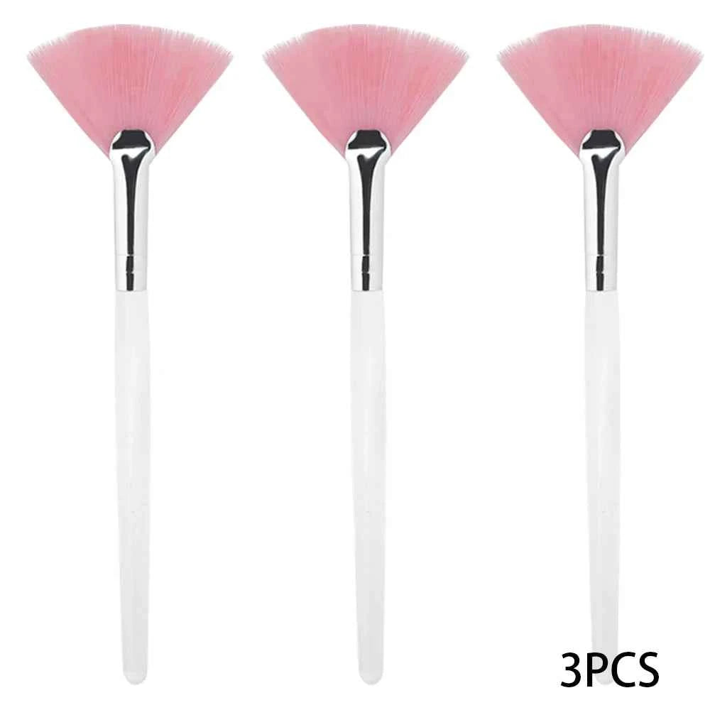 3/9 Pieces Facial Fan Mask Brushes Soft Mask Brush Applicator Esthetician Facial Mask Brushes For Women Girls Cosmetic Tools