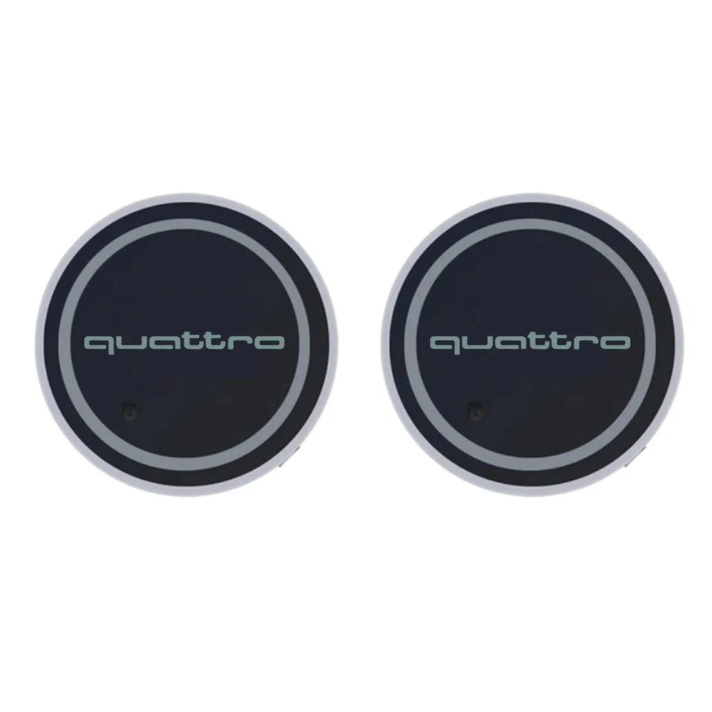 LED Light Car Water Cup Coaster Drinks Holder Mat for Audi A6L A3 A4 A5 A6 A7 A8 Q4 Q5 Q6 Q7 Q8 TT S3 S5 S7 S8 RS7 RS6 Sline b9