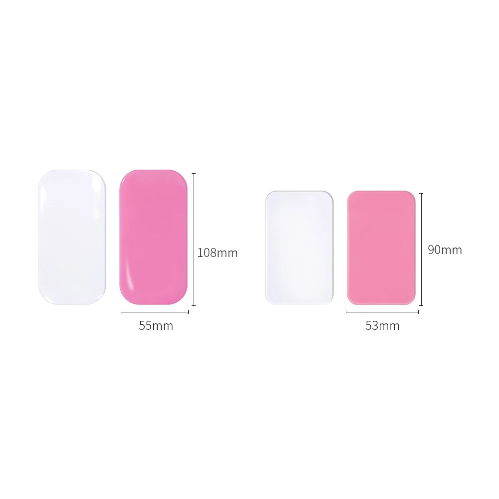 GLAMLASH Silicone Lash Pad – Transparent Forehead Organizer for Effortless Eyelash Extensions