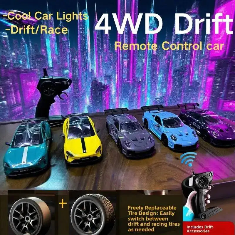 2025 New, Limited Edition Rc Drift GT3 RS 911 MI SU7 1:20 Drift Racing Car, Racing Kids Gift with High Speed Remote Control