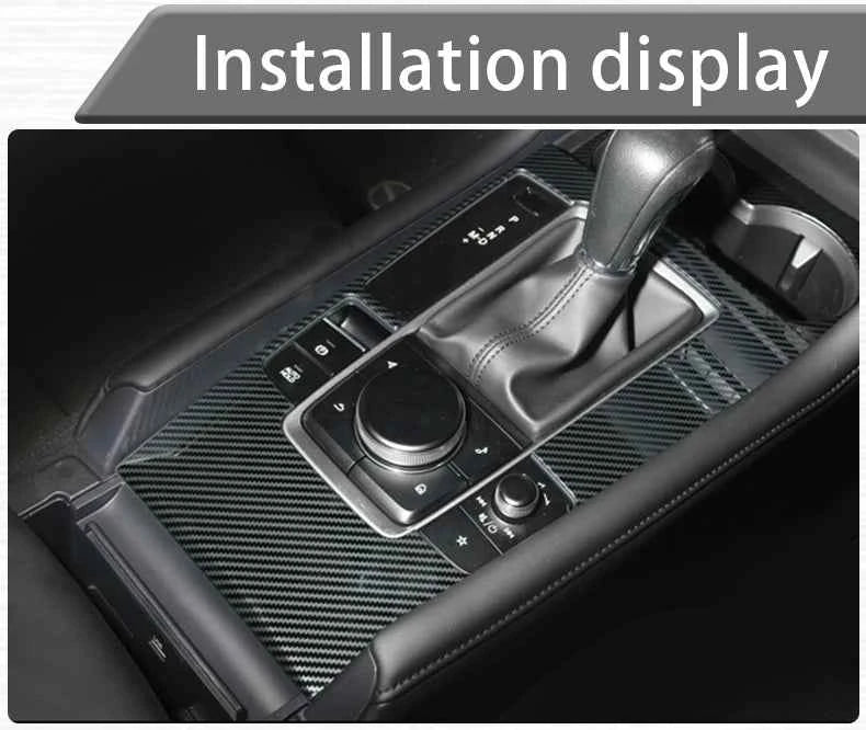 For Mazda 3 BP 2019 2020 2021 2022 2023 2024 2025 Car Central Console Gear Shift Panel Trim Cover Water Cup Frame Accessories