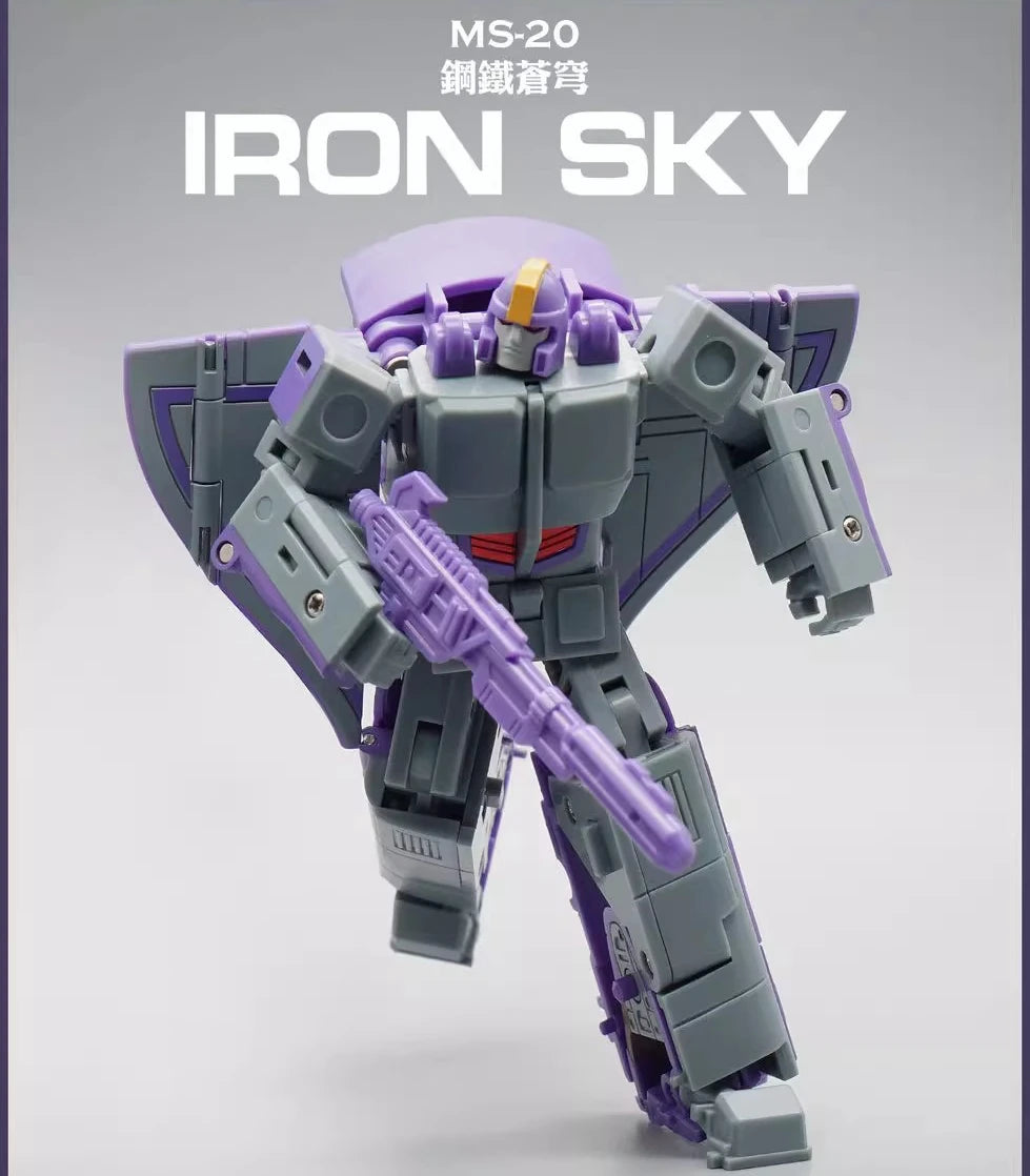 Mini Soundwave With Laserbeak Transformation MFT HS-03 HS03 Hot Soldiers G1 Pocket War Deformation Action Figure Robot Toy Gifts