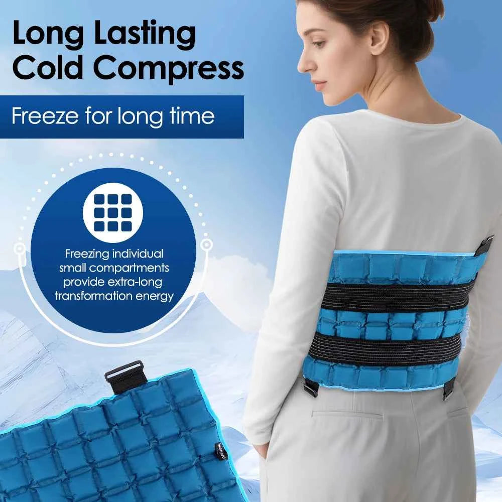 Cold/hot compress polymer Reusable Cold Ice Pack for Knee Compression Soft Injury Support Post-Operative Nursing Care Cooler