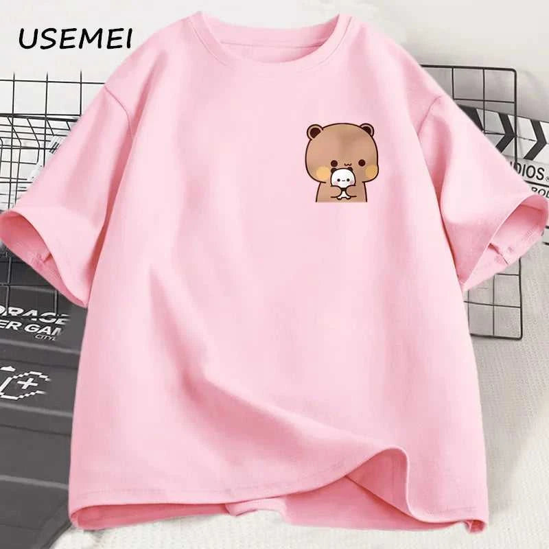 Panda Bear Bubu Dudu and Their Babies T Shirt Fashion Funny Couple T-shirt Women Men Fashion Casual Short Sleeve Tees Clothing The jack market .AU The jack market .AU Men Fashion $ 30 14:1254#Bubu Dudu 2;5:361386