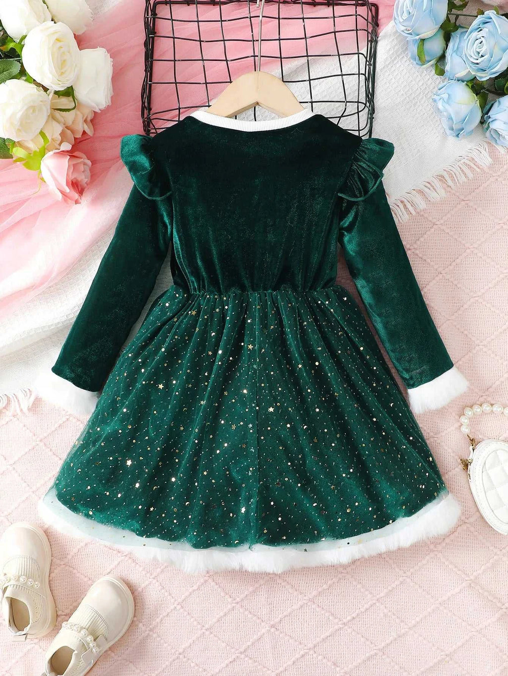 Christmas Dress for Kids Girls 4-7 Years Star Print Long Sleeves Dresses New Year Party Clothing Winter Daily Casual Wear 4Color The jack market .AU The jack market .AU Mum & Kids: Essential Products for Every Family $ 31 14:1254#SHM332-1;200000463:200004187#4Y