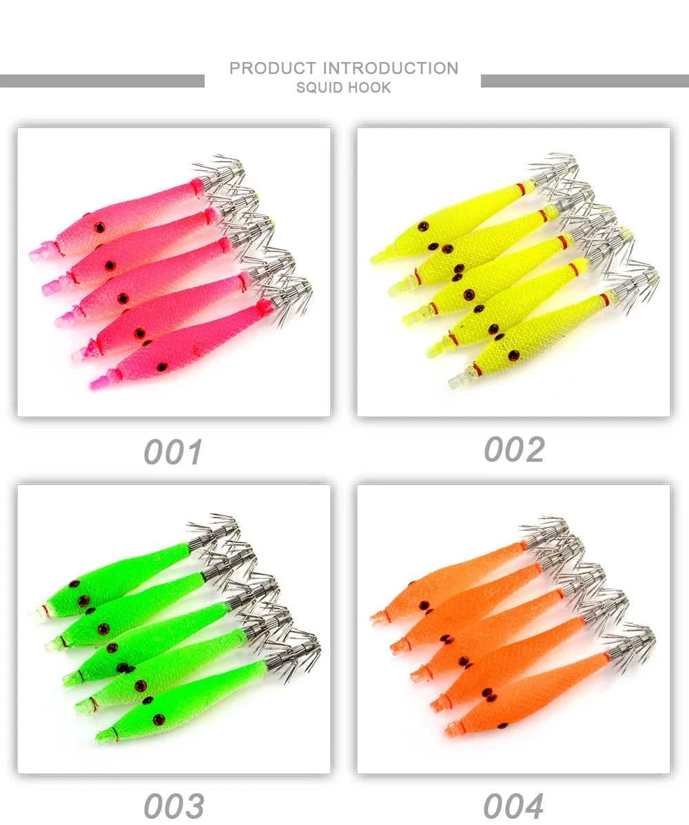 FISH KING Soft Fishing Lure Artificial Squid Hook Jigs Octopus Cuttlefish Shrimp Bait Fishing Tackle 5 Color The jack market .AU The jack market .AU Fishing Gear $ 24 14:200002984#004