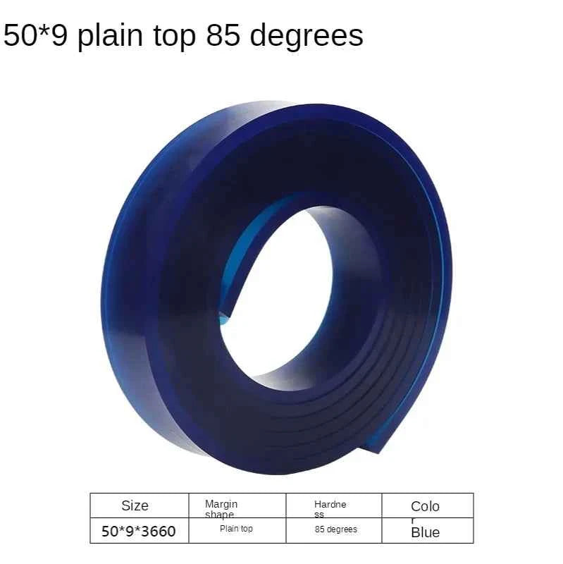 Squeegee Master 50mm Flat Silkscreen Squeegee - Durable Polyurethane Blade for Precision Printing