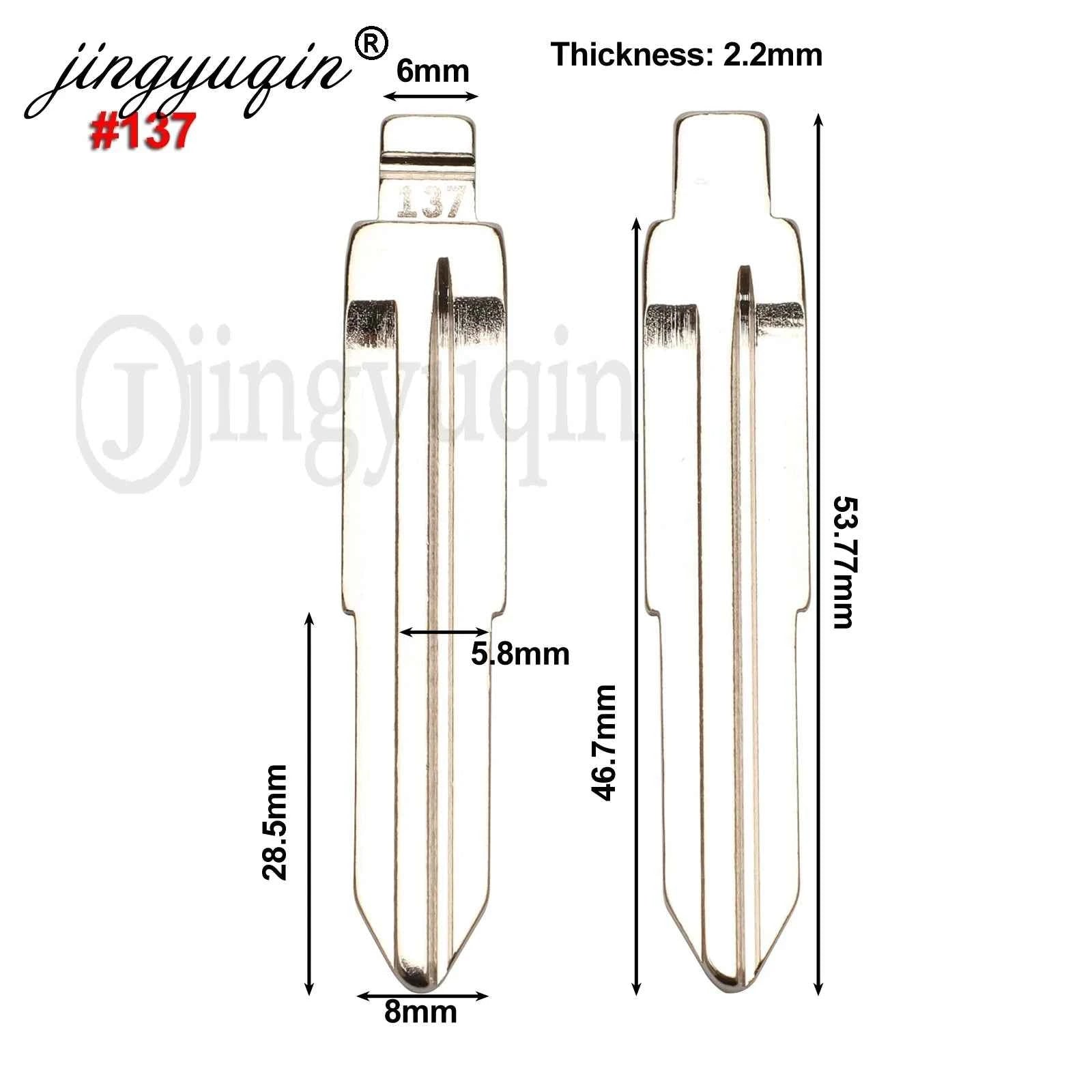 jingyuqin #137 #92 for Ssangyong Korando New Actyon C200 S170 ACTYON Blank Key