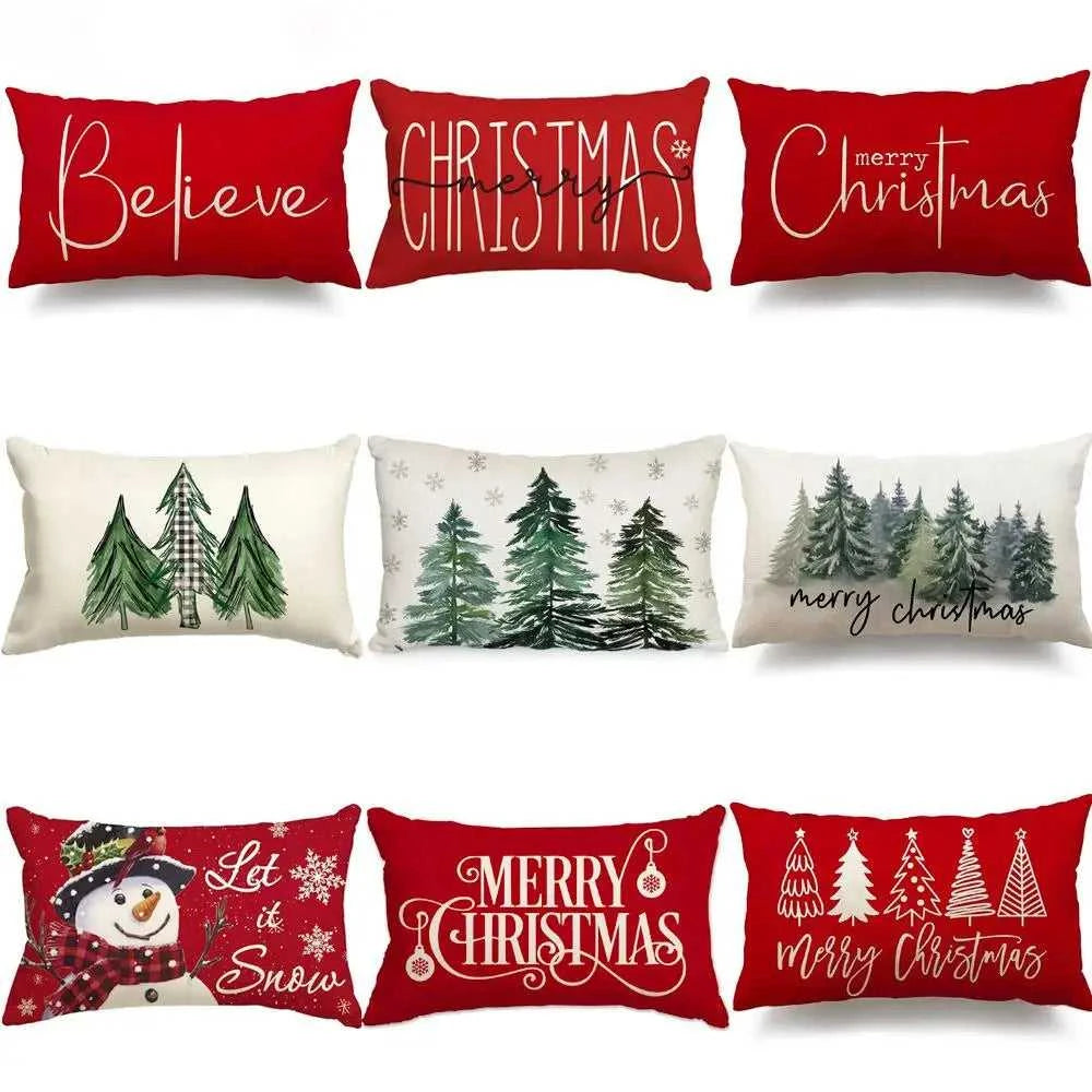 Xmas Tree Pillow Cover 30x50cm Linen Throw Pillowcase Merry Christmas Decorative Snowmen Letter Decor Pillowcase Cushion Cover The jack market .AU The jack market .AU Home $ 22 14:193#merry christmas 1