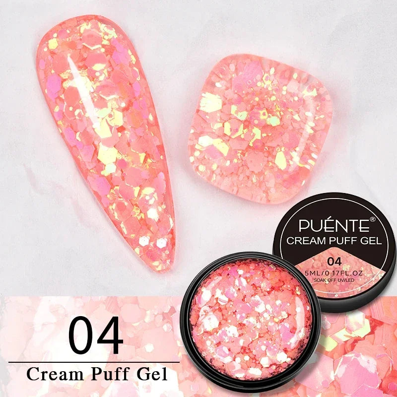BrandName Chrome Mirror Effect Gel Polish - 5ml Golden Silvery Metallic Liner for Stunning French Nail Art